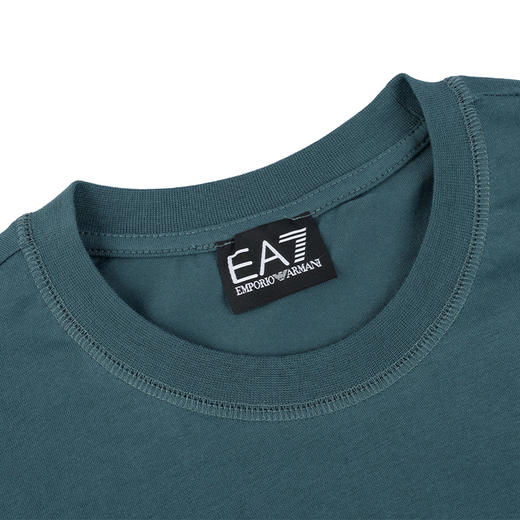 Armani EA7男士运动休闲背后EA7印花全棉短袖T恤 11901 商品图6