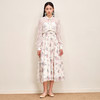 MAXRIENY温柔度假仙美风印花连衣裙蕾丝外搭小衫外套两件套套装MS88DR535F10 商品缩略图0