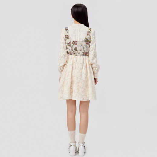 MAXRIENY浮雕提花公主裙两件套春季连衣短裙MC87DR005A20 商品图2