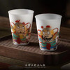 【哼哈二将】冰种玉瓷主人杯、茶叶罐，堆金工艺 触感立体，温润通透 精工复刻，作者签章 品质保证，包装精致 高端好礼 商品缩略图3