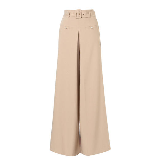 MAXRIENY精致复古高腰咖色阔腿裤23秋装新款优雅垂坠感通勤休闲裤MS88PA534X20 商品图4