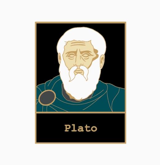 「柏拉图」名人徽章 商品图0