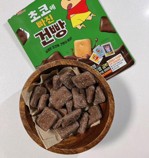 蜡笔小新巧克力方块饼50g 商品图1