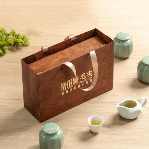 花梨木木盒【毛尖•三小瓷】65元一套/一件12套/约装三两左右 商品图6