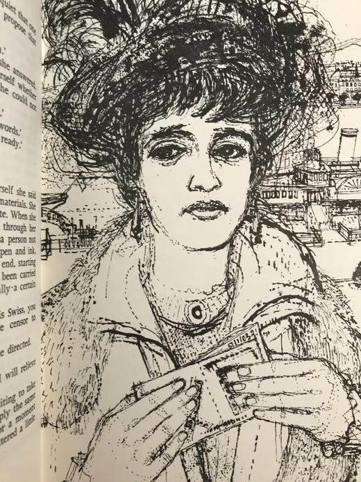 毛姆间谍小说《阿什登（英国探员）》 米克尔赖特精美插图 复古真皮脊精装32开 商品图6