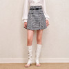 MAXRIENY黑白格纹A摆小伞裙短裙高腰半身裙MS88SK518Z00 商品缩略图0