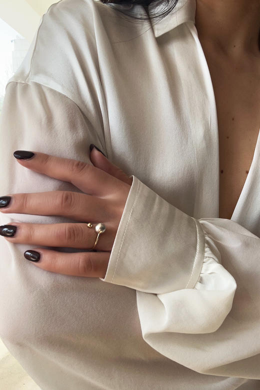 AWU｜GA1-14K - Galaxy Ring [ 瀚 金银珠 开口戒指 ] 商品图0