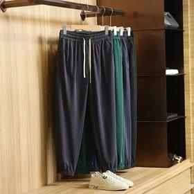 夏季薄款休闲裤束脚运动长裤