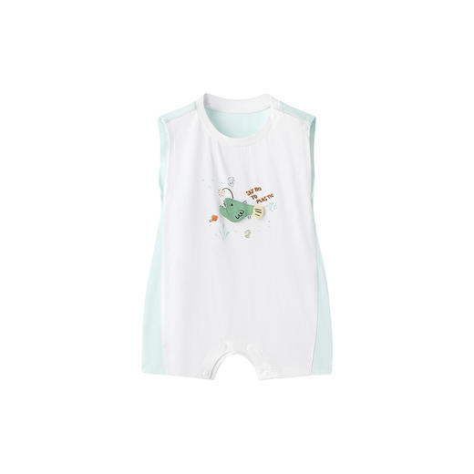 【商场同款】英氏婴儿衣服男宝无袖透气新生连体衣新款包屁衣 商品图4