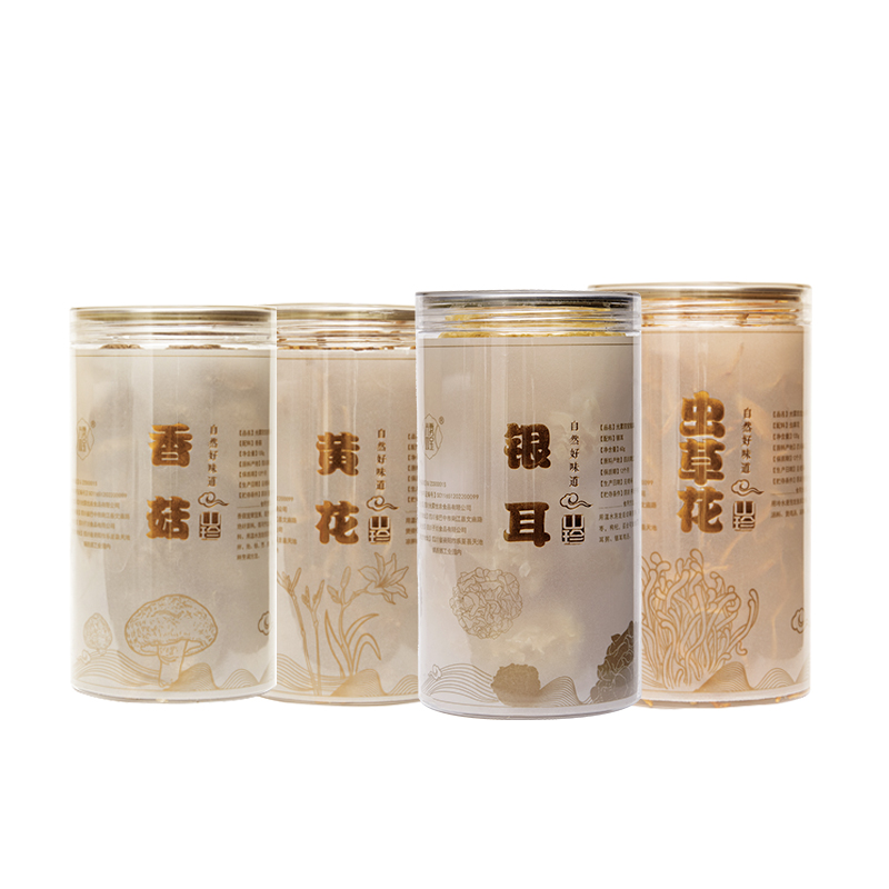 光雾四宝山珍组合 银耳香菇黄花虫草花组合装