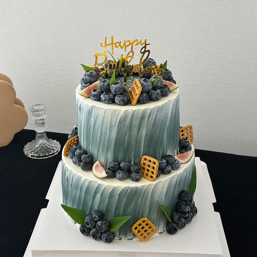 撞色-双层奶油水果蛋糕（提早24小时预定） 商品图0