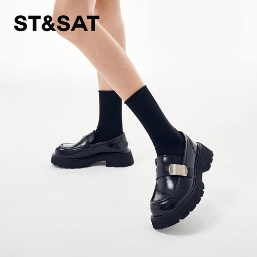 星期六金属扣饰一脚蹬乐福鞋SSC1111562 商品图4