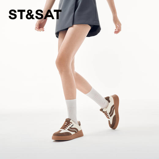 星期六复古德训厚底运动阿甘鞋SSC1112458 商品图5