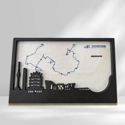 预售  纪念款 武汉马拉松限定版路线图奖牌框，预售截止时间5月30日 商品图2