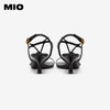 MIO米奥夏季方头高跟时装凉鞋牛皮革简约气质夏日清爽凉鞋M243141502 商品缩略图4
