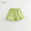 马克珍妮女童法式拼接荷叶边棉麻短裤儿童裤子2024夏装新款240853 商品缩略图2