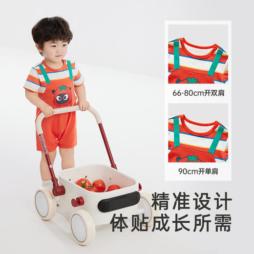 英氏童装哈衣短袖透气婴幼儿连体衣夏季男宝假两件衣服新款 商品图2