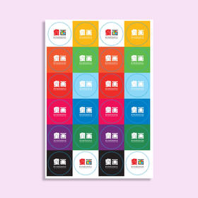 圆形标贴 100张/包