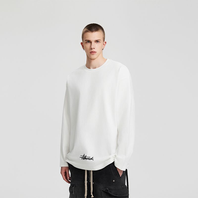 【Achock官方店】 潮牌基础款简约长袖打底T恤美式内搭春秋款上衣