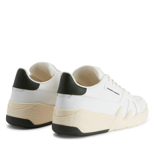 Giuseppe Zanotti 男士金属签名徽标 Talon 休闲运动鞋 白色 RU30000010 商品图2