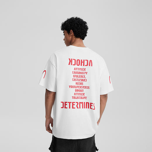 【🔥明星博主同款】美式街头字母印花情侣短袖潮牌重磅情侣T恤男女 商品图1