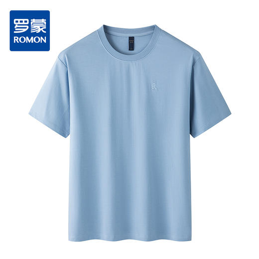 14LP5017614LP50176【含桑蚕丝】罗蒙男士夏季t恤短袖polo衫商务纯色男polo衫 商品图0