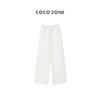 COCO ZONE 通勤风棉麻混纺休闲裤松紧腰系绳夏季直筒裤 CC1A0622 商品缩略图0