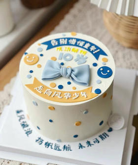 你好，少年，翻糖文字蛋糕，提前24小时以上预定
