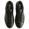 Giuseppe Zanotti 男士签名徽标压花鳄鱼纹皮革低帮休闲运动鞋 黑色 RM40015001 商品缩略图3