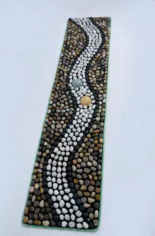 鹅卵石地垫 足底按摩垫雨花石脚垫 石子指压板家用穴位足疗脚垫 中老年养生健康 商品图7