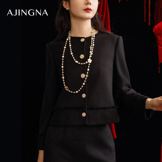 【商场同款】阿菁娜2024春季新款都市百搭短外套A29C107056 商品图4