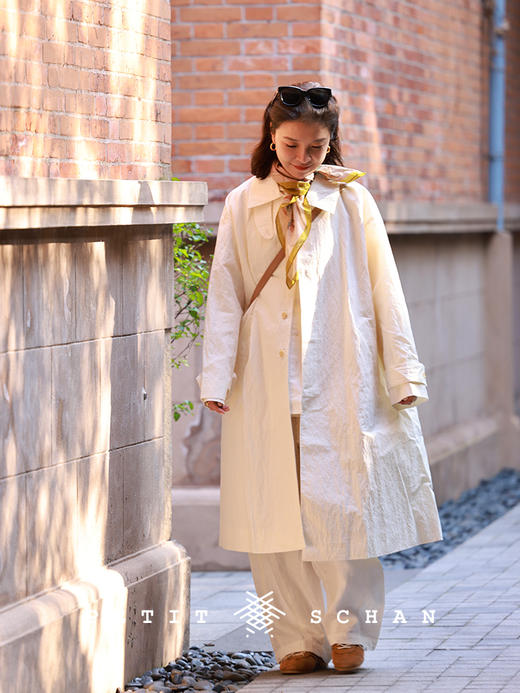 PETIT SCHAN小闪 ACC#021 Maison de l’Art nouveau 新艺术之家 新艺术风格法式印花丝棉方巾 商品图4