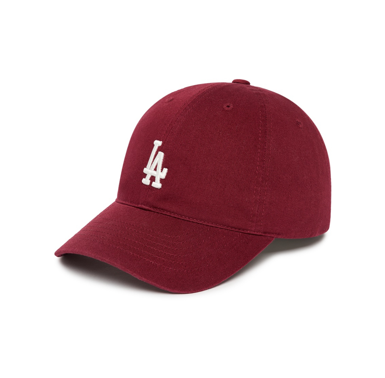 出口韩国 代购级 MLB小标LA刺绣棒球帽 这顶酒红色mlb请和我锁死！  不化妆出门玩随手就带上 很显白也非常百搭！ 冲就完了