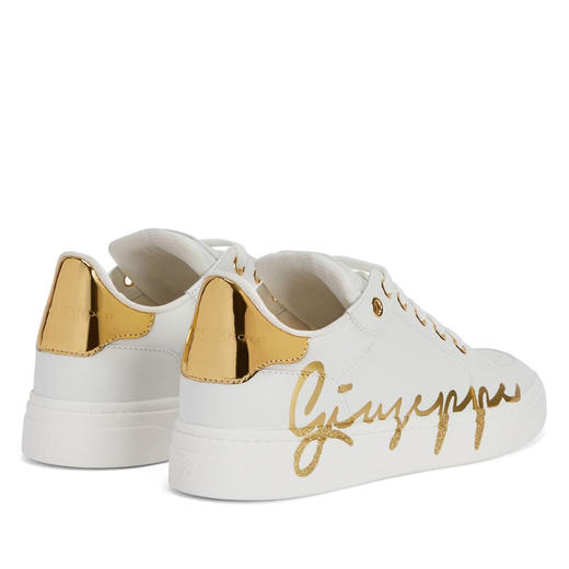 Giuseppe Zanotti 男士签名徽标印花低帮休闲运动鞋 白色 RM40006001 商品图2