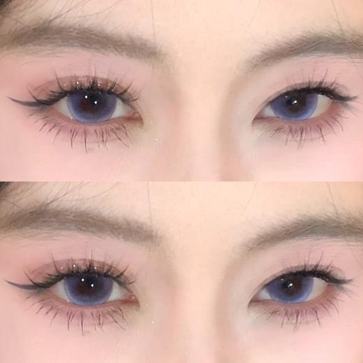 Focus moon·半年抛  向心引力 14.5  少女心爆棚的梦幻紫色鸢尾花  双C渐变对称高光 上眼仙气飘飘！美疯了！！国产0-1000度<一副两片> 商品图2