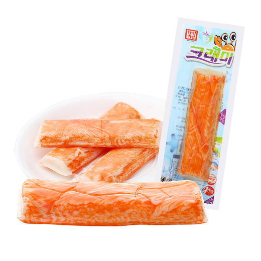 韩国客唻美蟹味棒35g/033186 即食小零食海鲜香辣蟹足手撕蟹味棒 商品图0