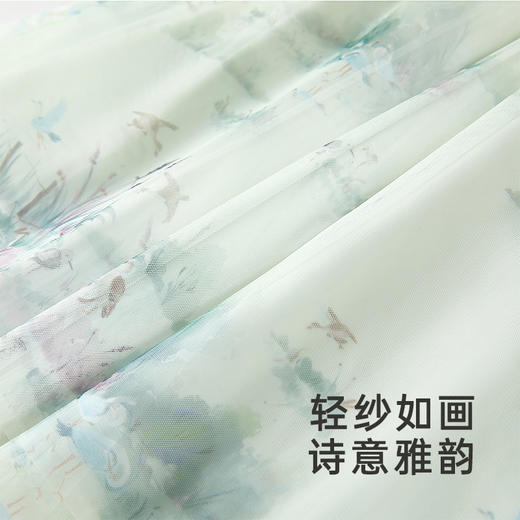 【商场同款】英氏儿童公主裙国风女童短袖连衣裙新中式裙子 商品图2