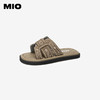 MIO米奥夏季韩版低跟拖鞋复古舒软通勤一字拖云感耐磨女鞋M243131230 商品缩略图0