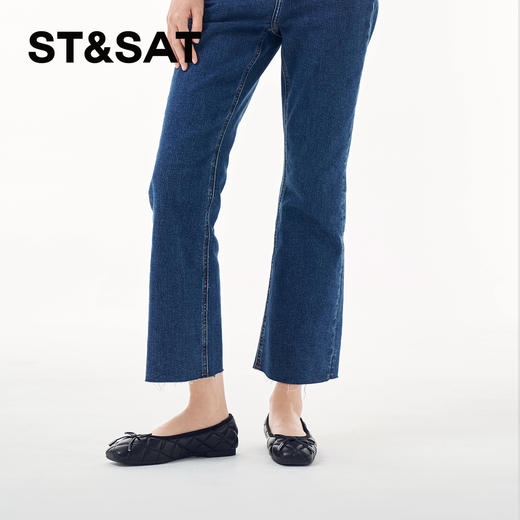 星期六时尚菱格芭蕾平底鞋SS4111116A 商品图11