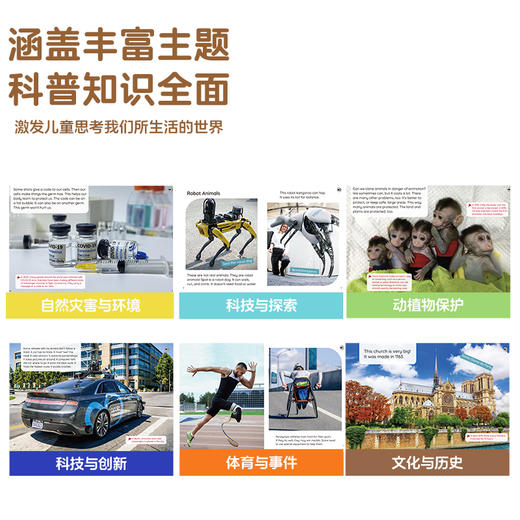 海狸英语新闻事件绘本(15册) 支持小怪兽三代点读笔（拆塑封不支持退） 商品图3