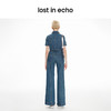 lost in echo2024春季新款设计师品牌修身短款拉链酸洗牛仔外套 商品缩略图4