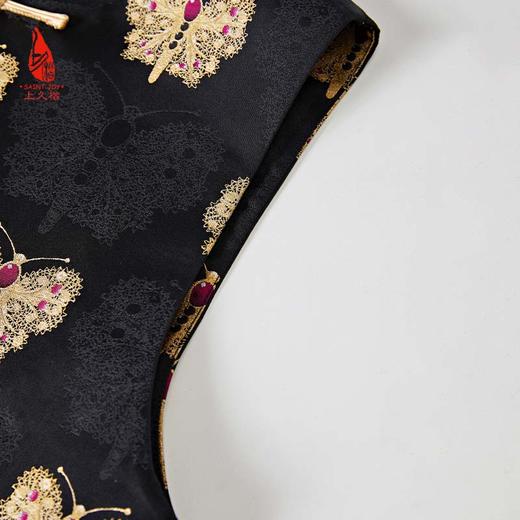SAINTJOY/上久楷女式宋锦马甲 黑金色 DWS23070 商品图6