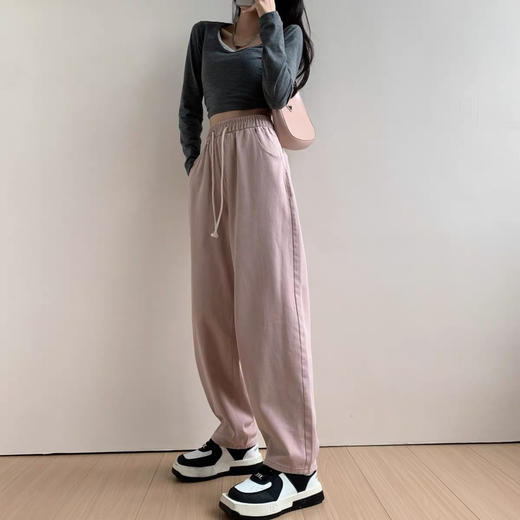 脏脏粉牛仔阔腿裤 商品图1