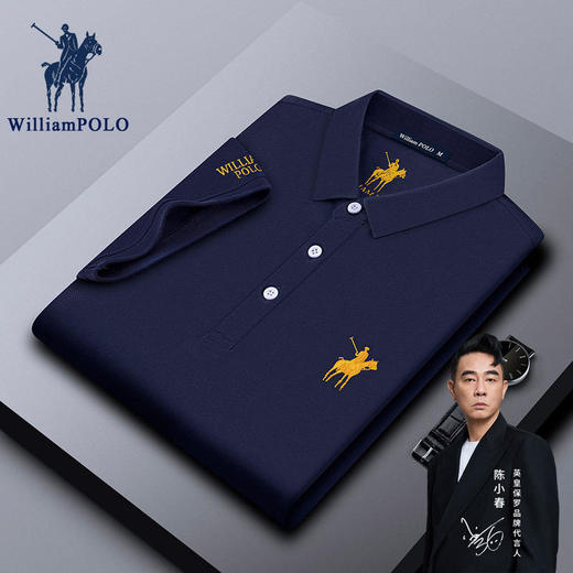 ALBB-英皇保罗新款男士POLO衫夏季高端衬衫商务休闲POLO衫男装 商品图0