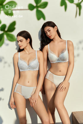 5F Ordifen欧迪芬晨曦系列3/4罩剪接杯文胸