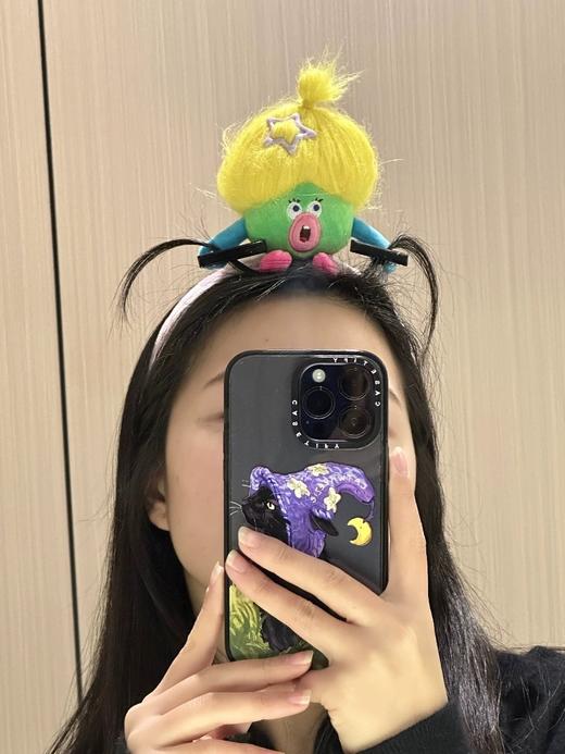 【小红书同款，丑萌丑萌公仔夹子】毛绒卡通公仔丑娃娃发箍夹子，毛绒卡通公仔多巴胺头箍料理鼠王发箍QQ 商品图5