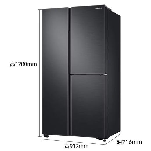 三星（SAMSUNG）642升超大容量对开三门T字形变频风冷无霜冰箱制冰 干湿分储全环流气流金属匀冷却 RS63R5597B4/SC 商品图2