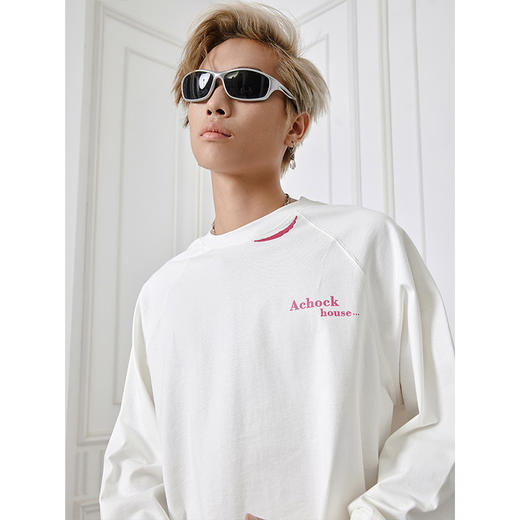 【Achock官方店】美式幻影印花长t男春秋潮牌上衣服重磅长袖打底 商品图3