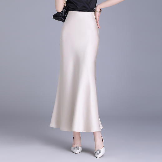 优雅包臀鱼尾裙，长款简约修身高腰显瘦半身裙MYX-33083 商品图0