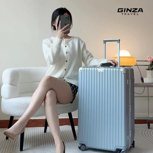 银座GINZA TRAVEl经典系列升级款8953K-37铝框拉杆箱 商品图7